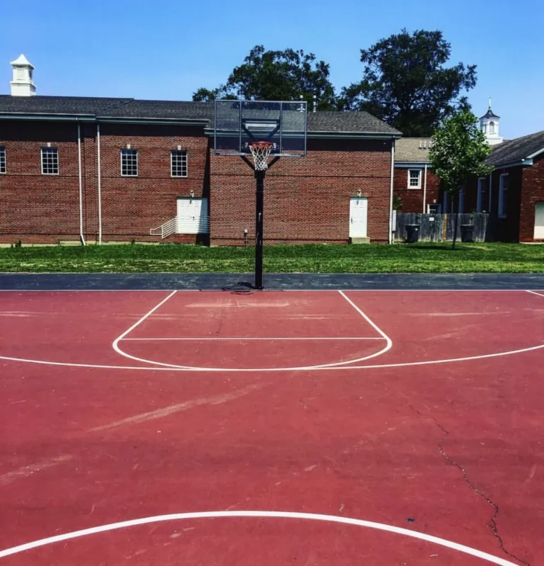 Outdoor basketball court at Christian Park, Indianapolis